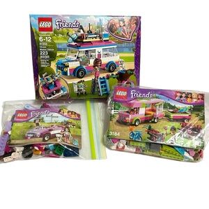LEGO Friends 41333 Olivias Mission Vehicle 41013 Emmas Car 3184 Adventure Camper